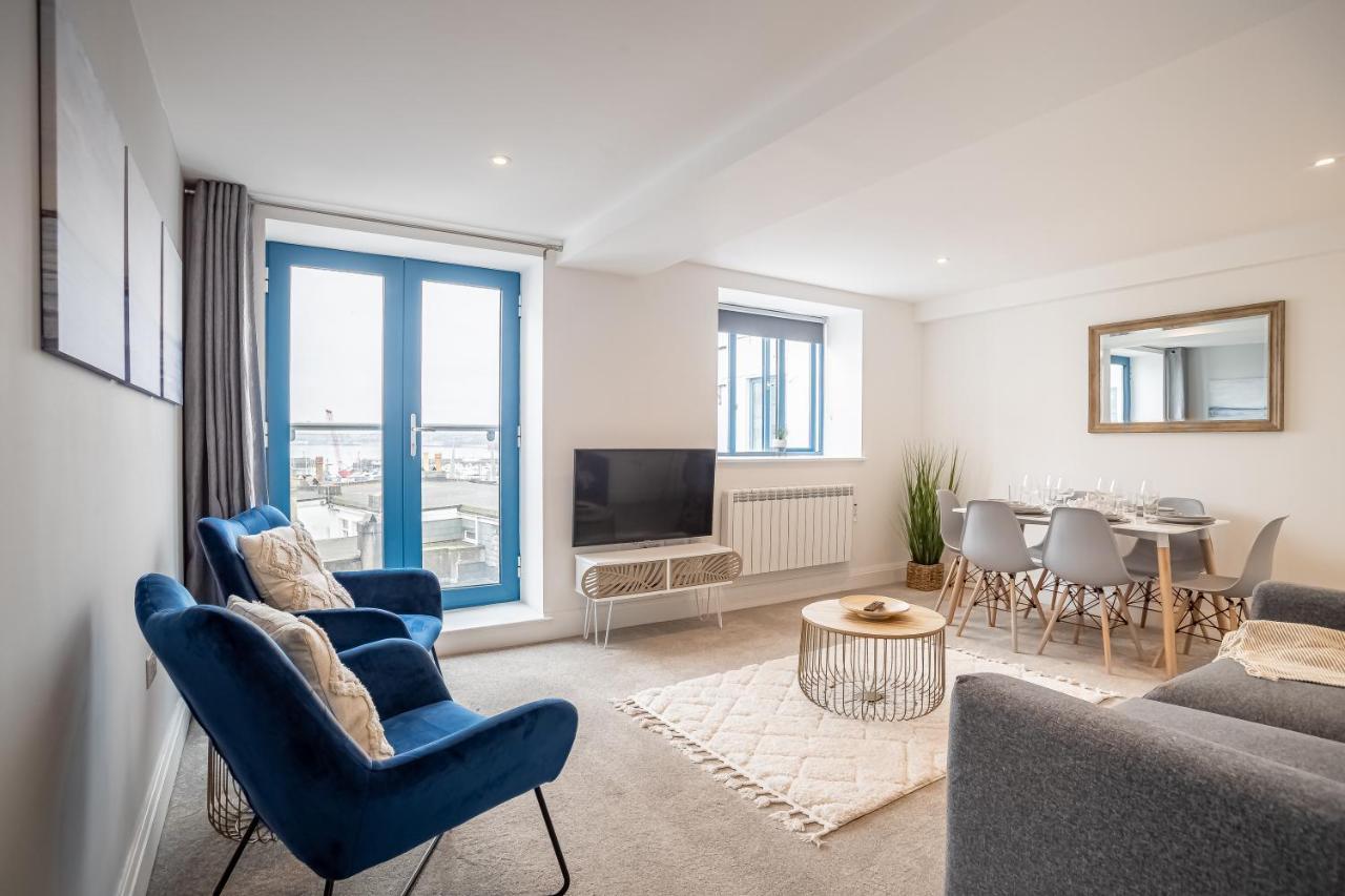 Elegant Fresh Spacious Two Bed Apartment - Juliet Balcony - Sea, Marina, Harbour Views, English Riviera Clock Tower 托基 外观 照片