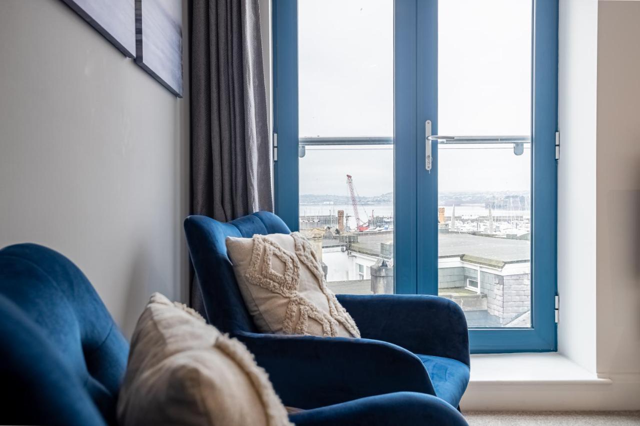 Elegant Fresh Spacious Two Bed Apartment - Juliet Balcony - Sea, Marina, Harbour Views, English Riviera Clock Tower 托基 外观 照片