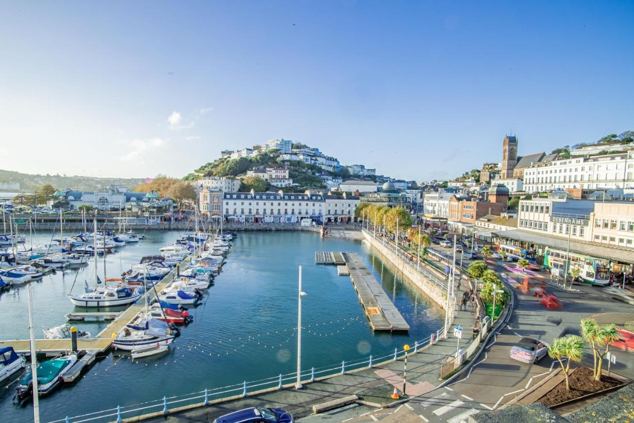 Elegant Fresh Spacious Two Bed Apartment - Juliet Balcony - Sea, Marina, Harbour Views, English Riviera Clock Tower 托基 外观 照片